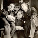 Wyner Album - Four Men with musical instrument